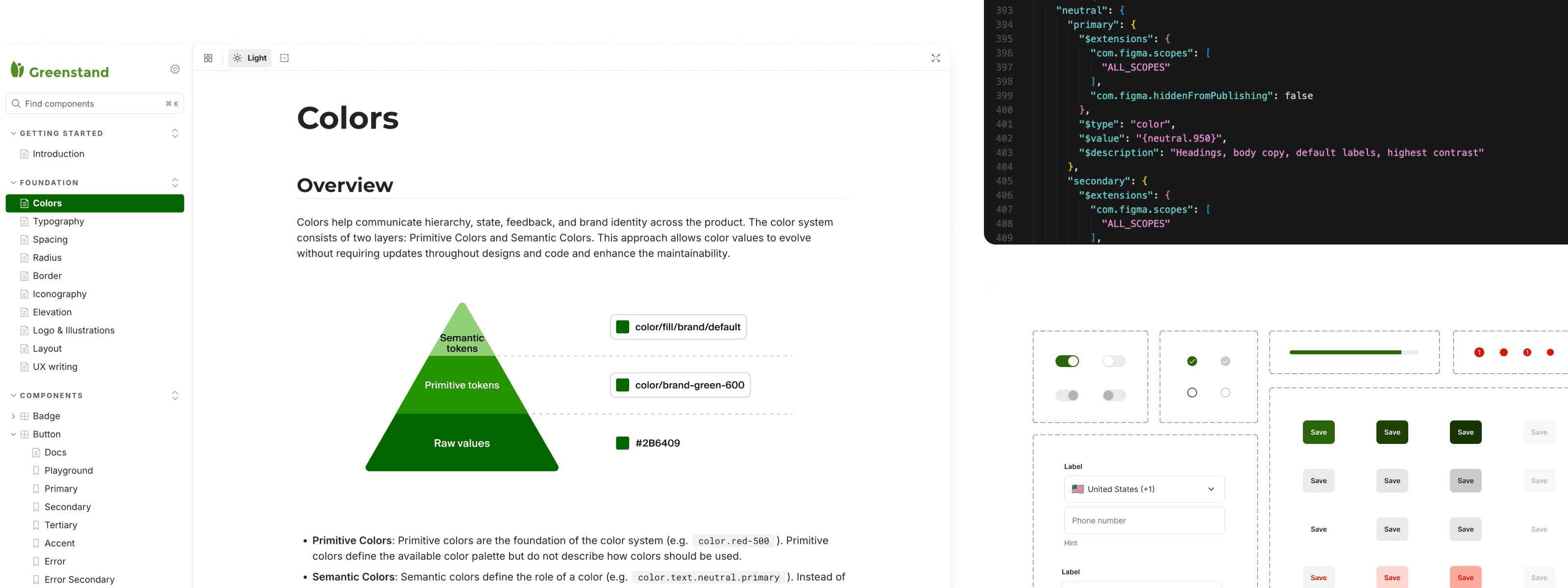 Greenstand Design System hero image