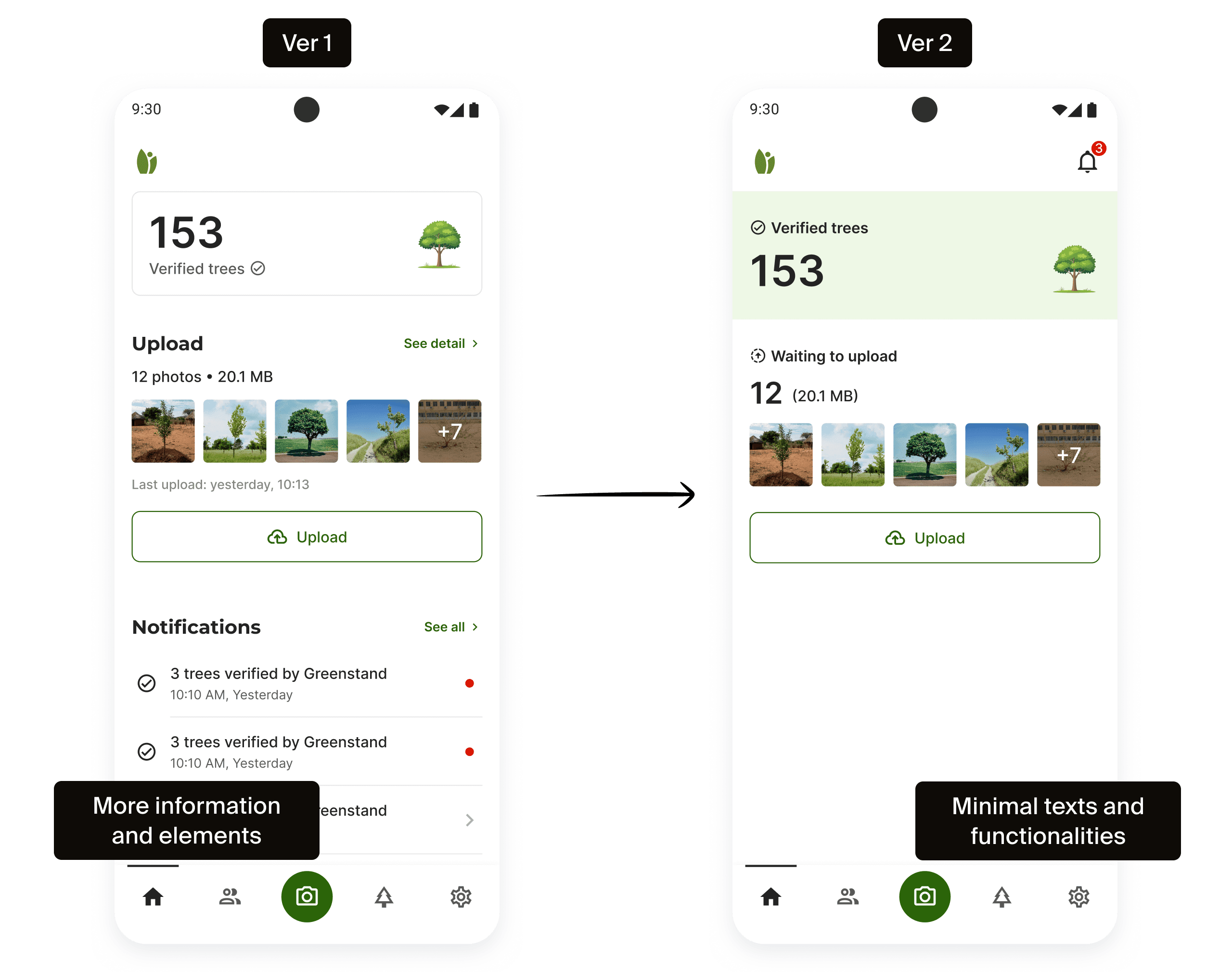 Simplified Treetracker interface exploration